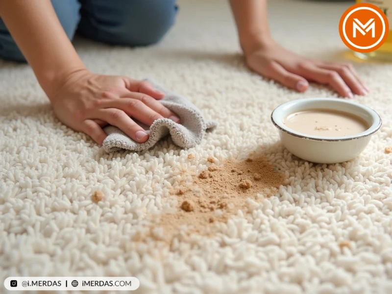 پاک کردن لکه گل و لای از روی فرش