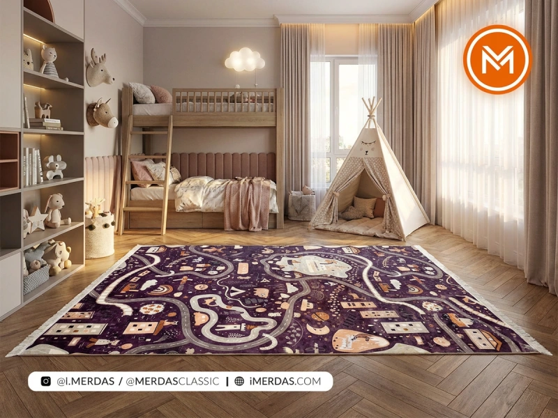 بهترین فرش اتاق کودک