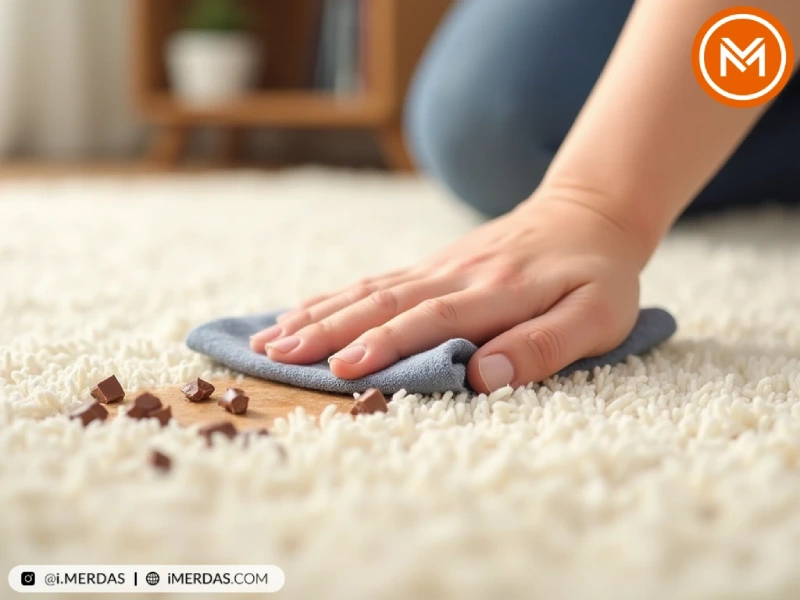 پاک کردن لکه شکلات و مواد غذایی شیرین از روی فرش